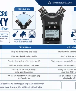 Máy Ghi Âm TASCAM DR-07XP: Micro Stereo, USB Audio, Giá Bán