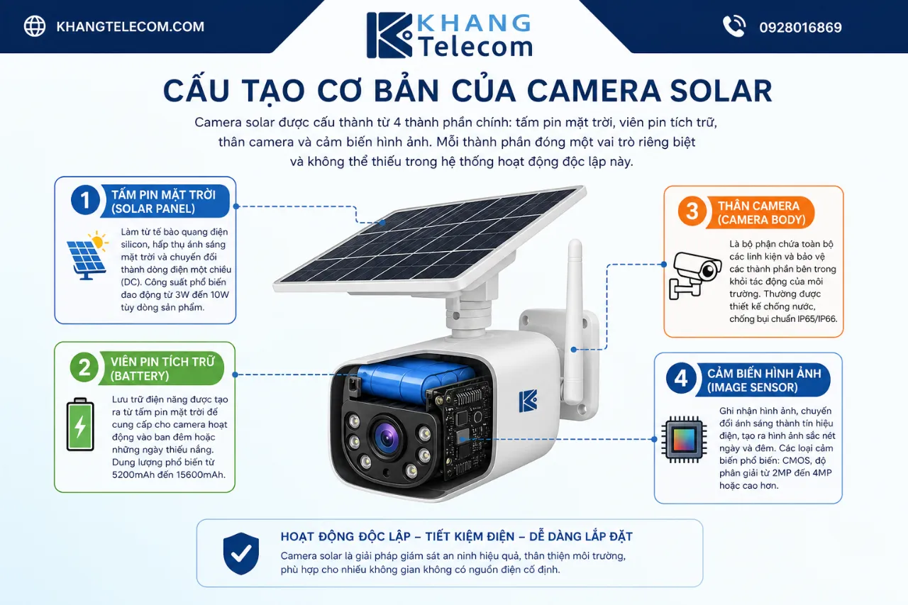 Cấu Tạo Cơ Bản Của Camera Solar
