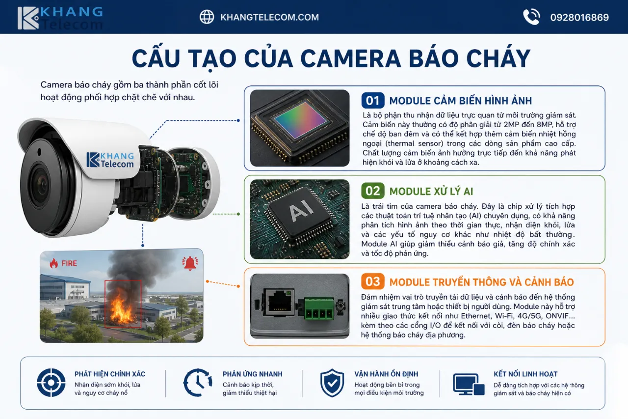 Cấu Tạo Của Camera Báo Cháy