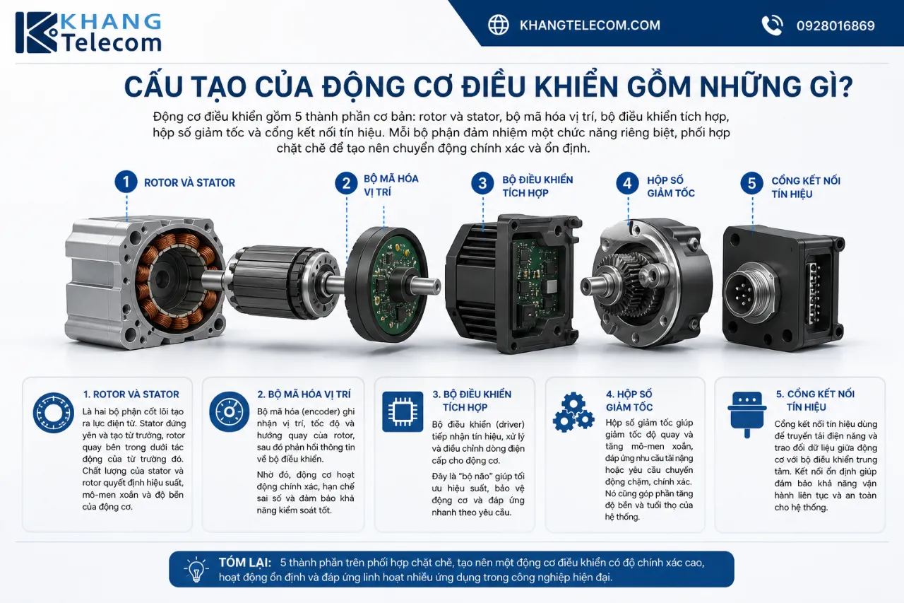Cấu Tạo Của Động Cơ Điều Khiển Gồm Những Gì?