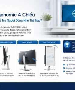 Màn Hình Máy Tính Dell P2425H: 23.8 Inch, IPS, 100Hz
