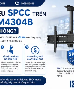 Giá Treo Màn Hình HIKVISION DS-DM4304B: VESA 200x200, SPCC, Lắp Dễ