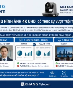 Camera Hội Nghị Không Dây MST EX10 – 4KW: 4K UHD, Zoom 10X, Wi-Fi
