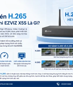 Đầu Ghi EZVIZ X5S: 4 Kênh Không Dây, H.265+, Hỗ Trợ Ổ 8TB