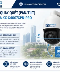 Camera IP KBVISION KX-C4007CPN-PRO: Quay Quét, 4MP, PoE
