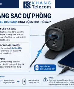 Chức Năng Sạc Dự Phòng Của Loa Energizer BTS163BK Hoạt Động Như Thế Nào?
