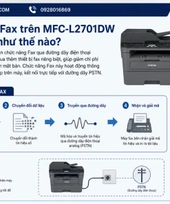 Máy In Brother MFC-L2701DW: WiFi, Duplex, ADF, Fax, LCD 2 Dòng