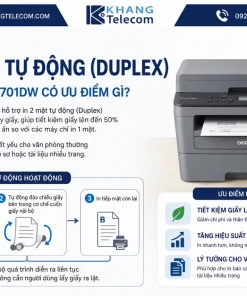 Máy In Brother MFC-L2701DW: WiFi, Duplex, ADF, Fax, LCD 2 Dòng