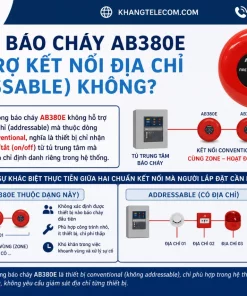 Chuông Báo Cháy AB380E: Giá Bán, Kết Nối Hệ Thống, Cảnh Báo Nhanh