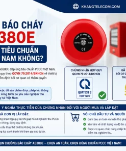 Chuông Báo Cháy AB380E: Giá Bán, Kết Nối Hệ Thống, Cảnh Báo Nhanh