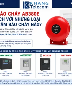 Chuông Báo Cháy AB380E: Giá Bán, Kết Nối Hệ Thống, Cảnh Báo Nhanh