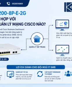 Thiết Bị Mạng C1200-8P-E-2G: Switch Cisco 1200, 8x 1G PoE+, 67W