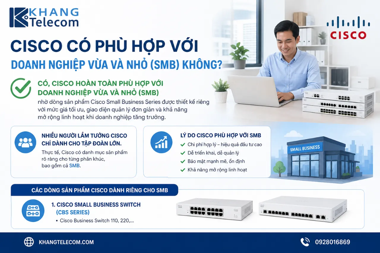 Cisco Có Phù Hợp Với Doanh Nghiệp Vừa và Nhỏ (SMB) Không?