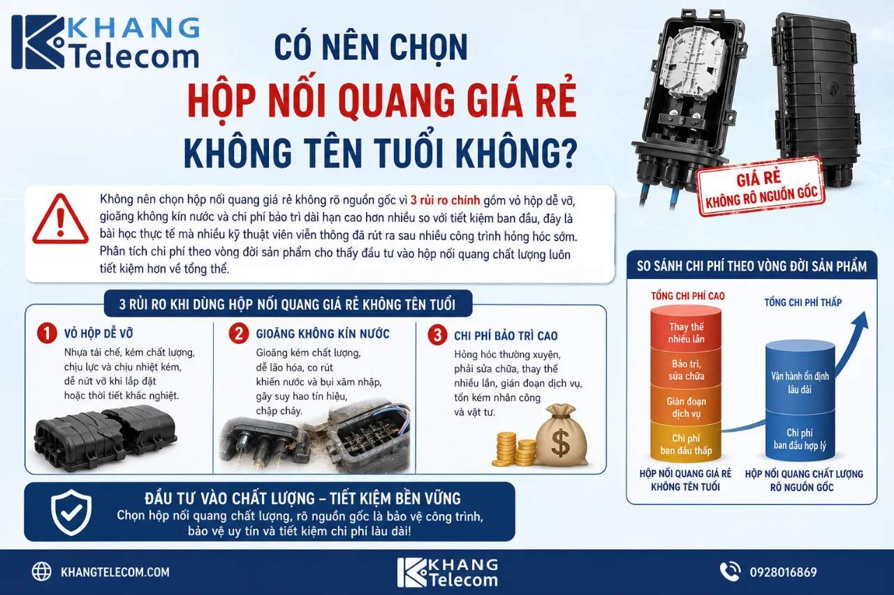 Có Nên Chọn Hộp Nối Quang Giá Rẻ Không Tên Tuổi Không?