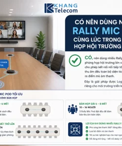 Logitech Rally Mic Pod: Giá Tốt, Thu Âm 360°, Tương Thích Rally
