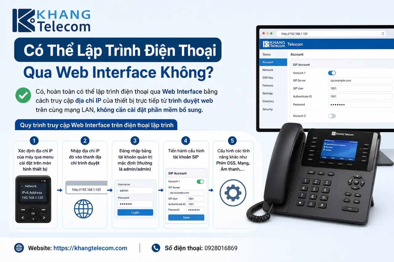 Có Thể Lập Trình Điện Thoại Qua Web Interface Không?