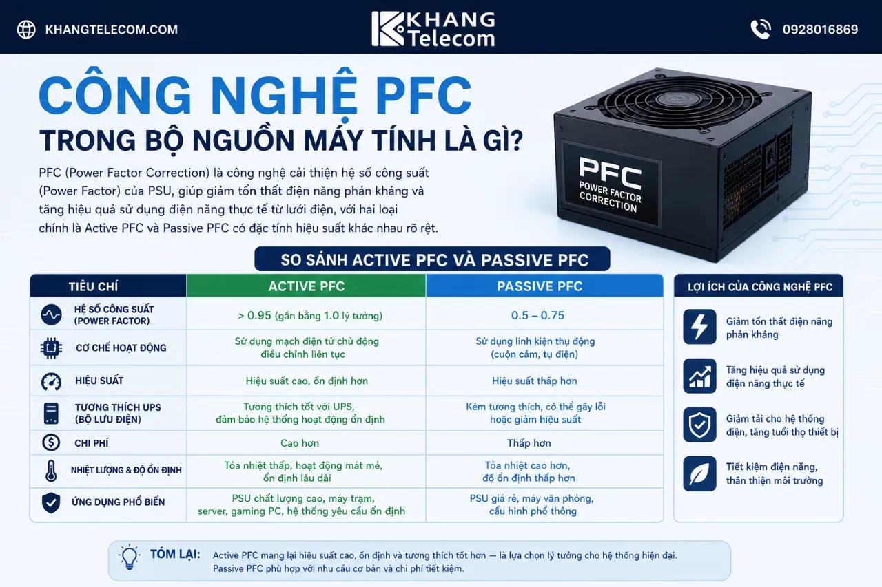 Công Nghệ PFC Trong Bộ Nguồn Máy Tính Là Gì?
