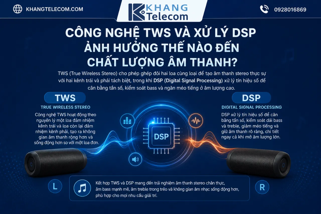 Công Nghệ TWS Và Xử Lý DSP Ảnh Hưởng Thế Nào Đến Chất Lượng Âm Thanh?