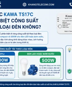 Công Tắc Hẹn Giờ KAWA TS17C: 17 Chu Kỳ, 220V, Đèn/Bơm
