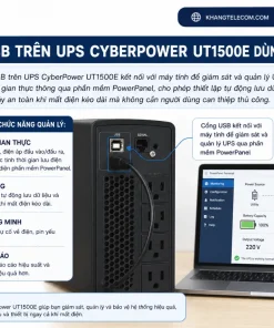 UPS CyberPower UT1500E: 1500VA, 900W, AVR, USB, Line-Interactive
