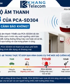 Đèn Chớp Xoay Báo Động Picotech PCA-SD304: Có Dây, DC12V, 110dB
