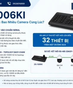 Bàn Điều Khiển Camera IP DS-1006KI: Joystick 4 Trục, RS-485