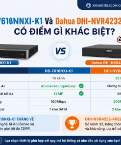 Đầu Ghi Hình DS-7616NXI-K1: 16 Kênh, AcuSense, Chuẩn H.265+