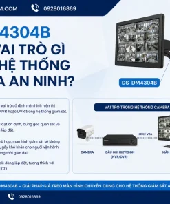 Giá Treo Màn Hình HIKVISION DS-DM4304B: VESA 200x200, SPCC, Lắp Dễ