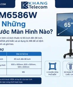 Giá Treo Màn Hình Hikvision DS-DM6586W: SPCC, 950x648mm, Lắp Tường