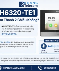 Chuông Cửa Màn Hình DS-KH6320-TE1: IP Hikvision, Màn 7 Inch, PoE