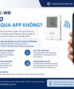 Cảm Biến Nhiệt Độ DS-PDTPH-E-WB: Không Dây, App, Pin AAA