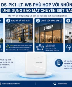 Bàn Phím Không Dây HIKVISION DS-PK1-LT-WB: LCD, 433MHz, App