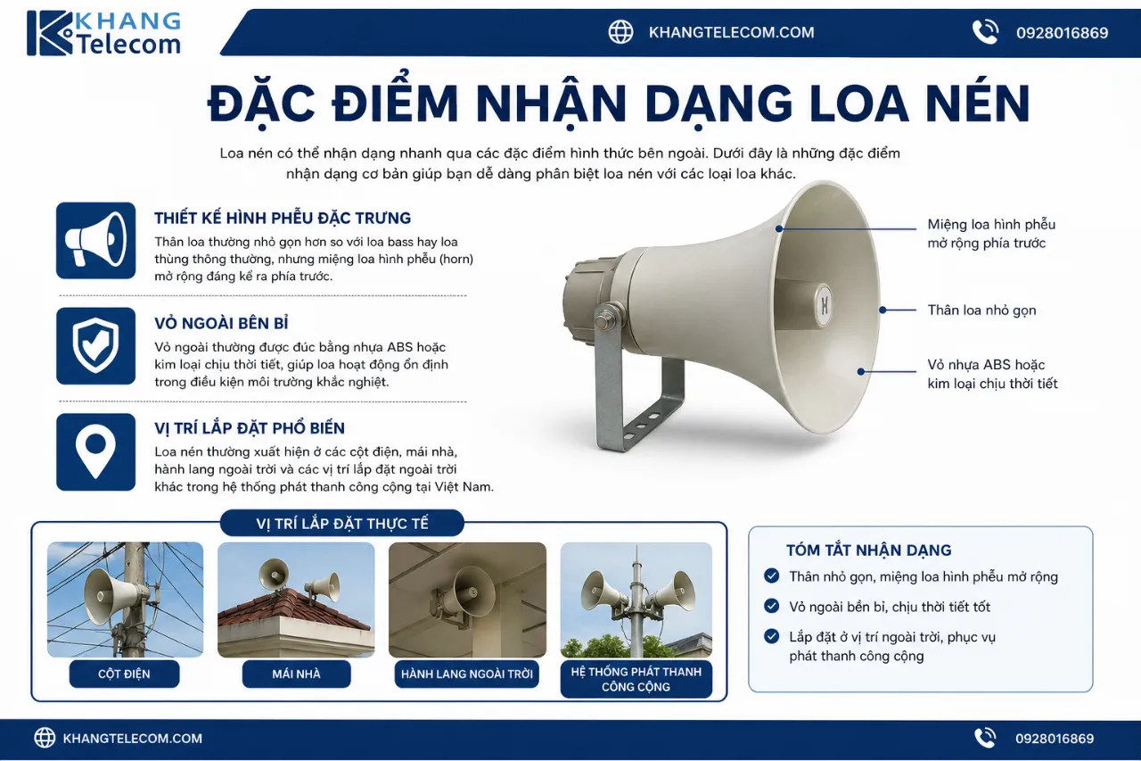 Đặc Điểm Nhận Dạng Loa Nén