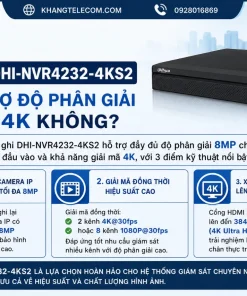 Đầu Ghi Camera Dahua DHI-NVR4232-4KS2: 32 Kênh, 8MP, H.265