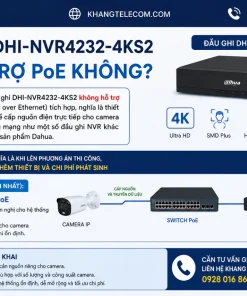 Đầu Ghi Camera Dahua DHI-NVR4232-4KS2: 32 Kênh, 8MP, H.265