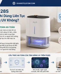 Deerma F628S Có An Toàn Khi Dùng Liên Tục Với Tính Năng UV Không?
