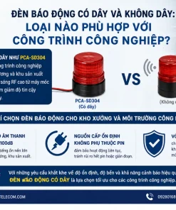 Đèn Chớp Xoay Báo Động Picotech PCA-SD304: Có Dây, DC12V, 110dB