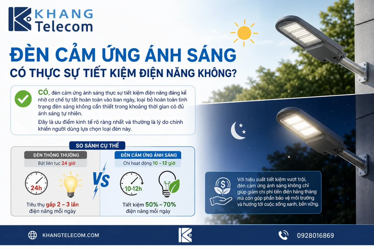 Đèn Cảm Ứng Ánh Sáng Có Thực Sự Tiết Kiệm Điện Năng Không?