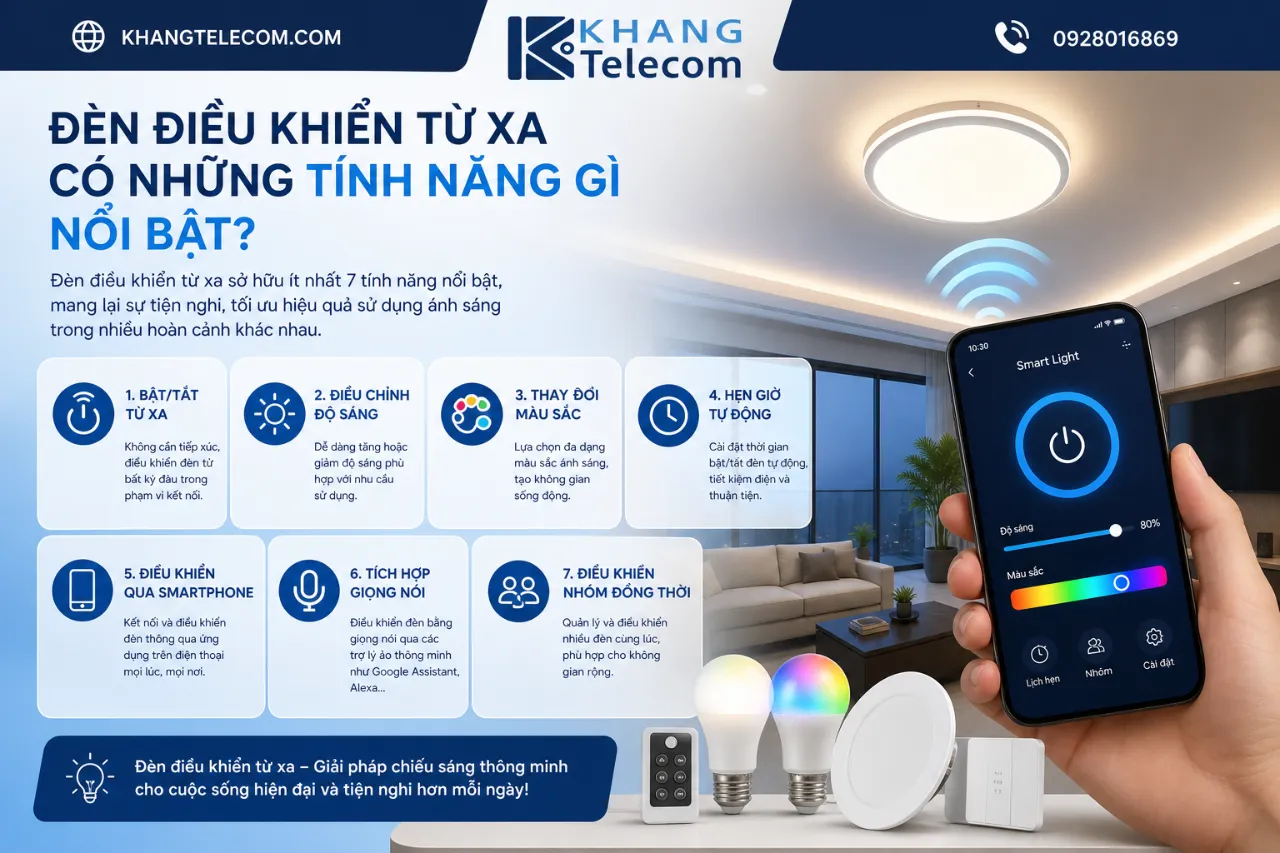 Đèn Điều Khiển Từ Xa Có Những Tính Năng Gì Nổi Bật?