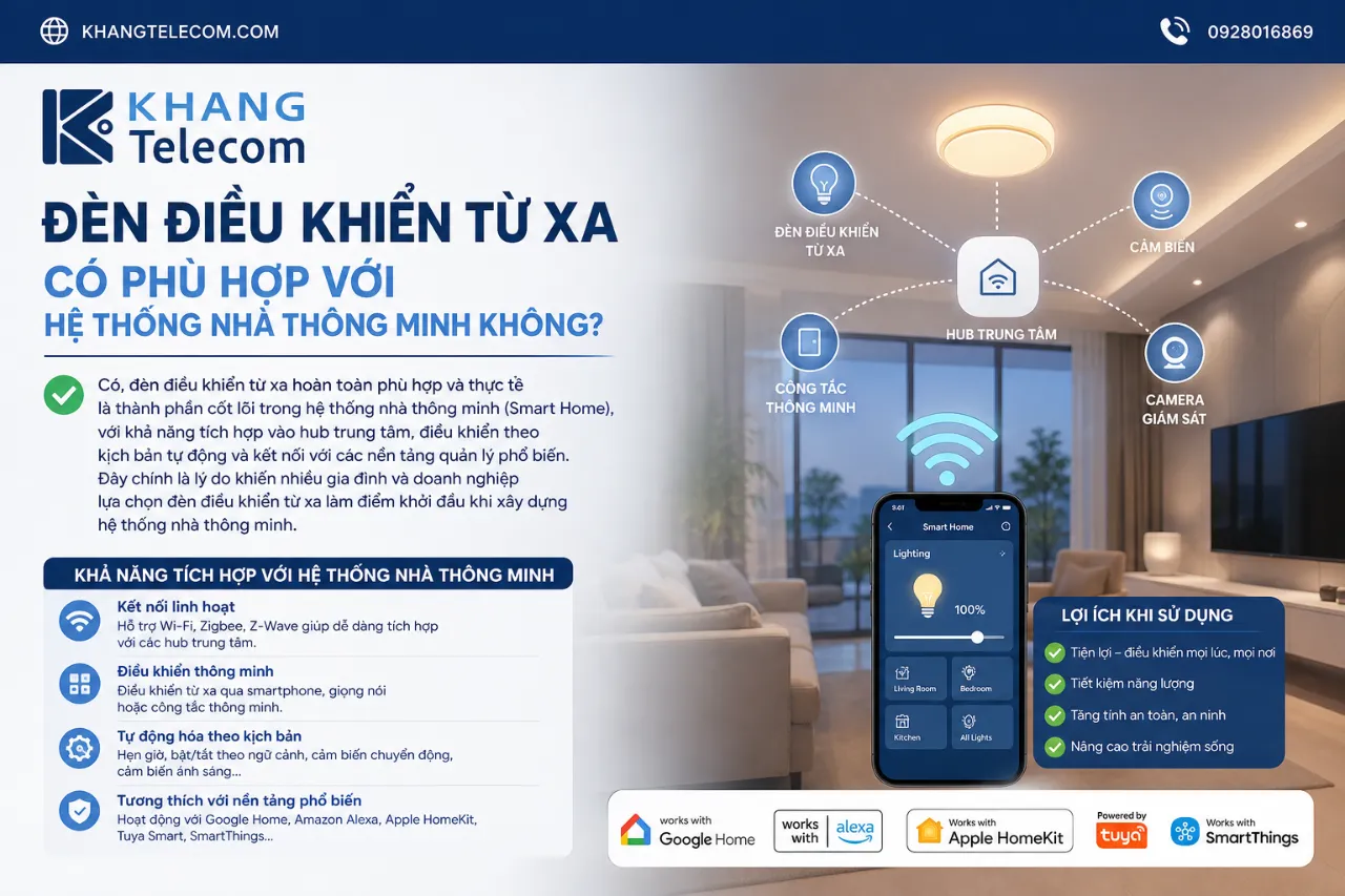 Đèn Điều Khiển Từ Xa Có Phù Hợp Với Hệ Thống Nhà Thông Minh Không?