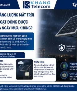 Đèn Pha LED Năng Lượng Mặt Trời SL53: 300W, IP65, 200m²