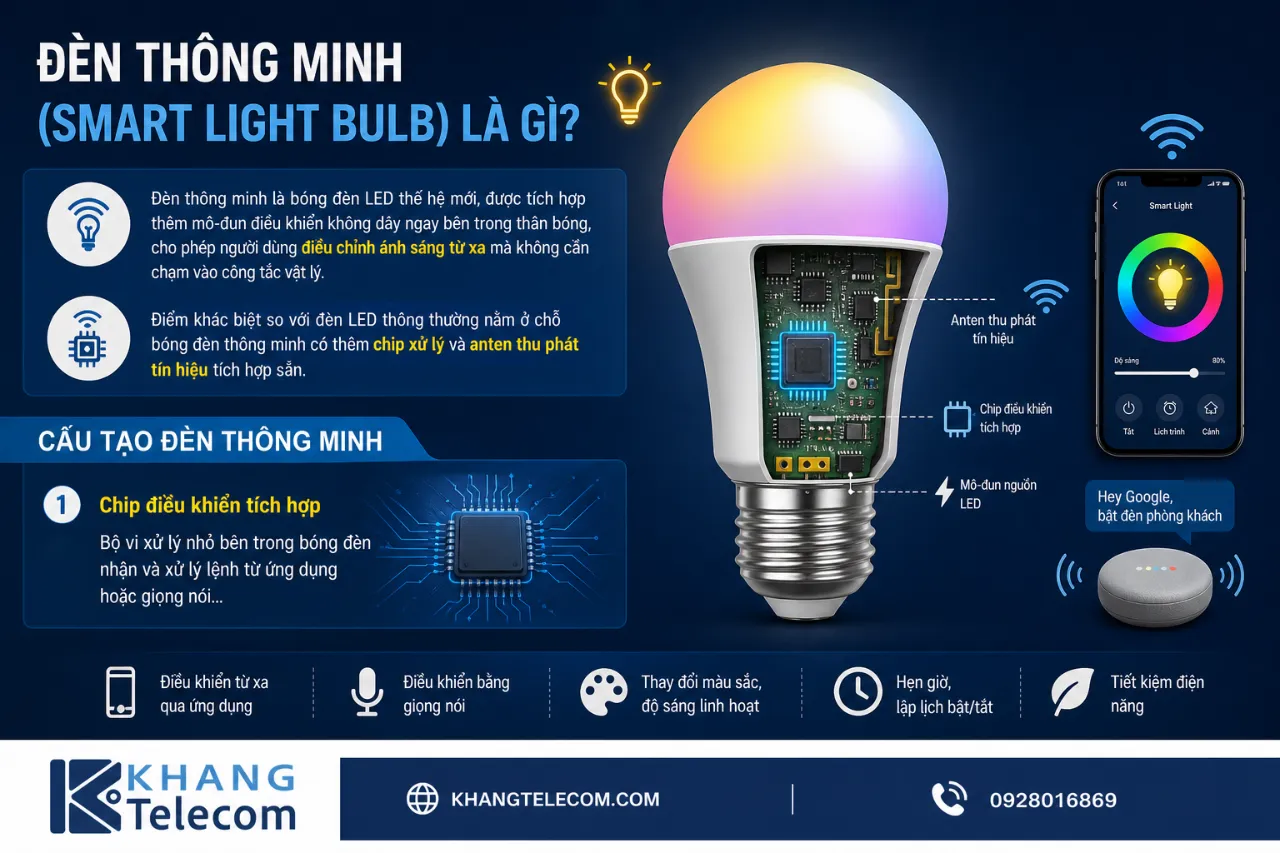 Đèn thông minh (Smart Light Bulb) là gì?