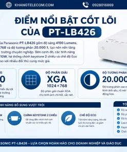 Máy Chiếu Panasonic PT-LB426: 4100 Lumens, XGA, LCD