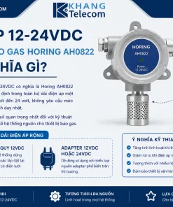 Đầu Báo Gas Horing AH0822: 12-24VDC, Buzzer, LED Báo Động
