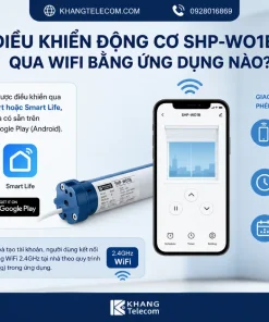 Động Cơ Mở Cửa Sổ Tuya SHP-WO1B: Wifi, 50kg, 50cm