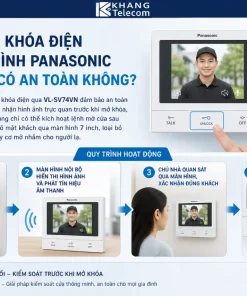 Chuông Cửa Màn Hình Panasonic VL-SV74VN: 7 Inch, Ghi Hình, Khóa Điện
