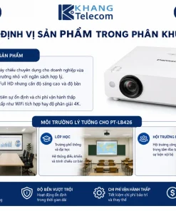 Máy Chiếu Panasonic PT-LB426: 4100 Lumens, XGA, LCD