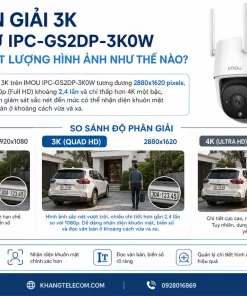 IMOU IPC-GS2DP-3K0W: Quay Quét 360°, Độ Phân Giải 3K, Xem Qua App