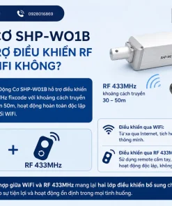 Động Cơ Mở Cửa Sổ Tuya SHP-WO1B: Wifi, 50kg, 50cm