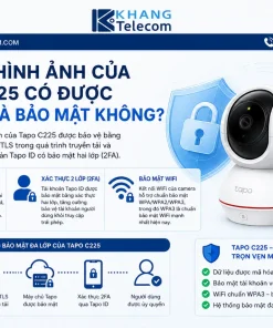 Camera Wifi Tapo C225: 2K QHD, Xoay 360°, AI, Thẻ 512GB, Riêng Tư
